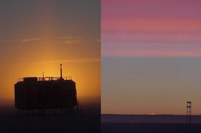 Sunset at the South Pole