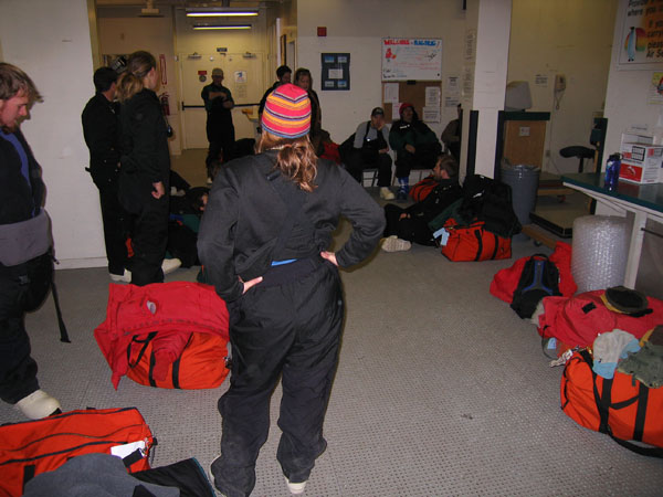 Bag drag at building 140