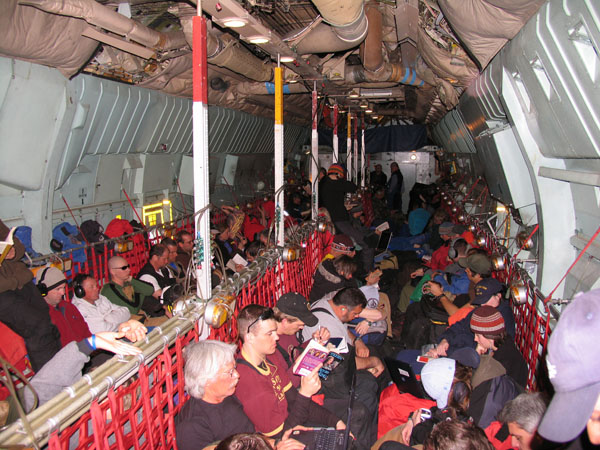 A fairly crowded flight